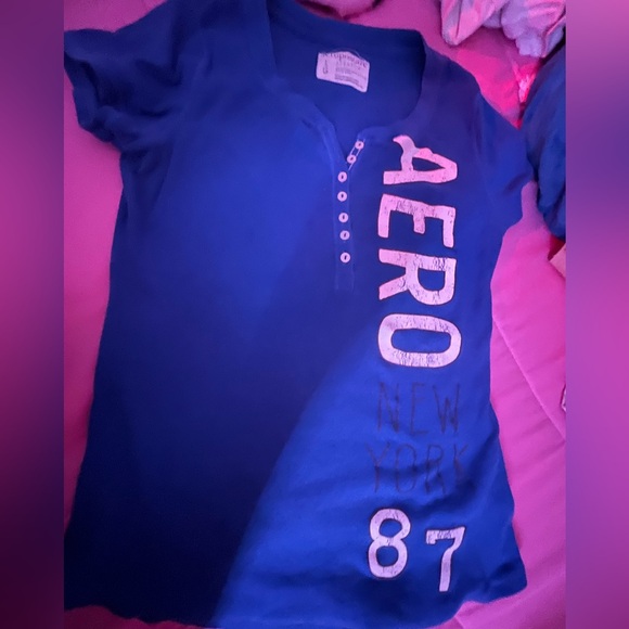 Blue Aeropostale shirt - Picture 2 of 3